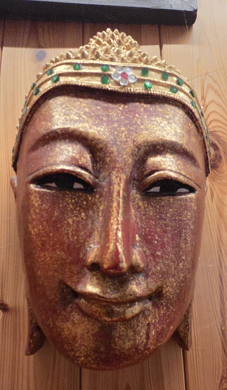 Maschere: Buddha Wandmaske aus Holz  – Usato da Rehetobel venduto da hobirot01 1