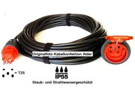 50m Gummikabel verstärkt Verlängerungskabel T25 IP55 5x2,5