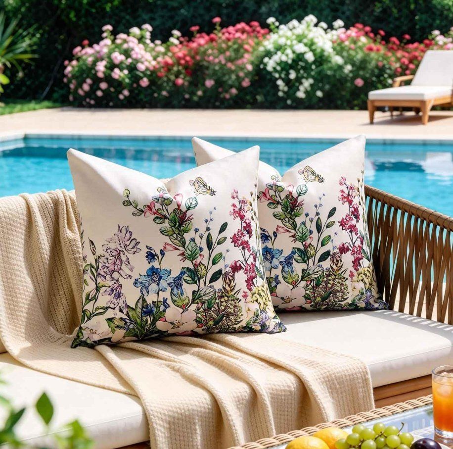 Coussins: Kissenhüllen Outdoor 2er-Set 40x40cm – Neuf avec emballage d'origine à Adlikon b.Regensdorf par MK-VORHANGSERVICE 2