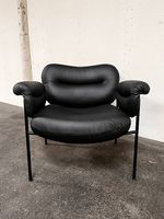 BOLLO Sessel Leder schwarz von Fogia