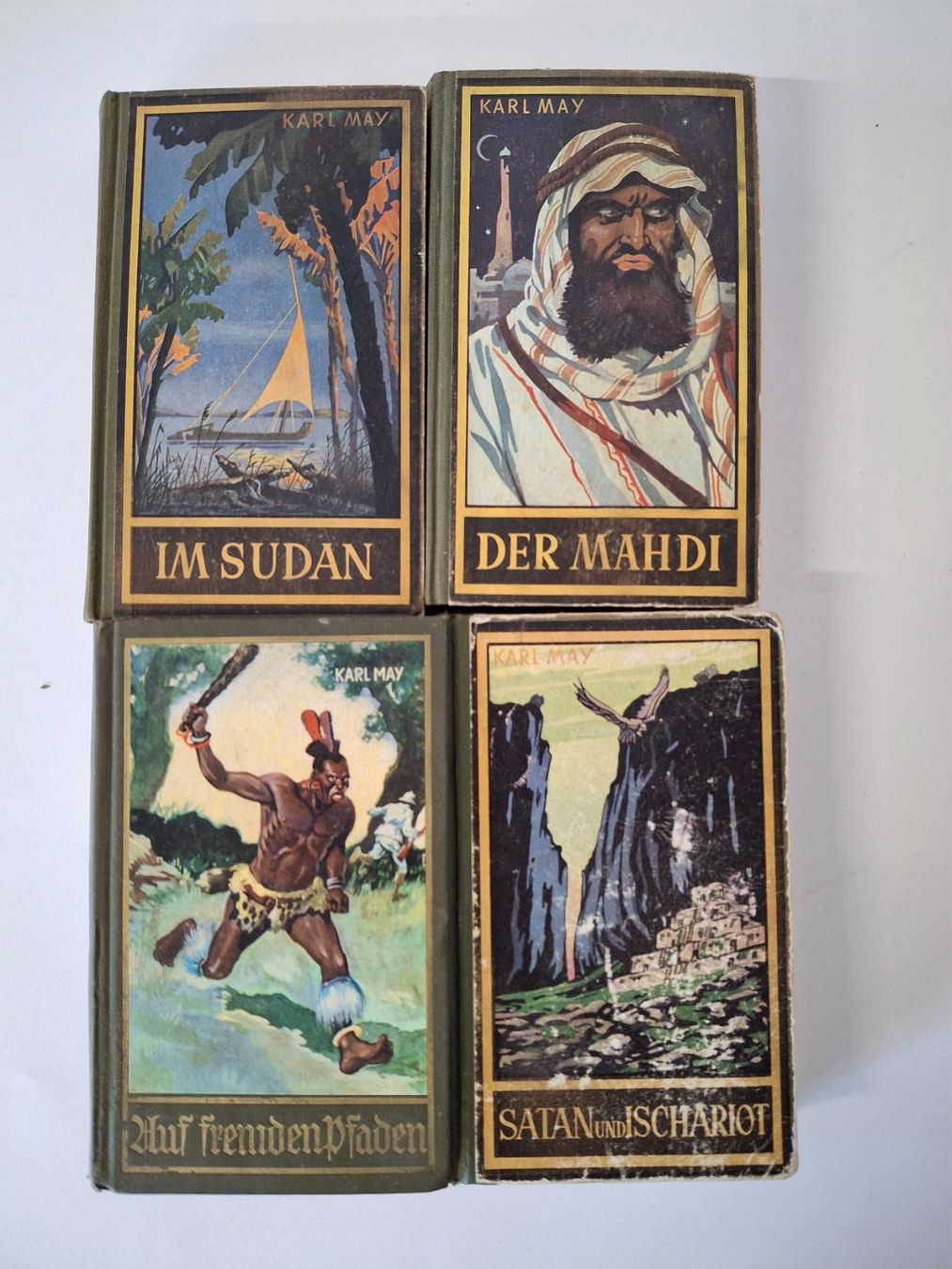 Libri: Karl May Klassiker - 4 Bände – Usato da Reichenburg venduto da AK307 1
