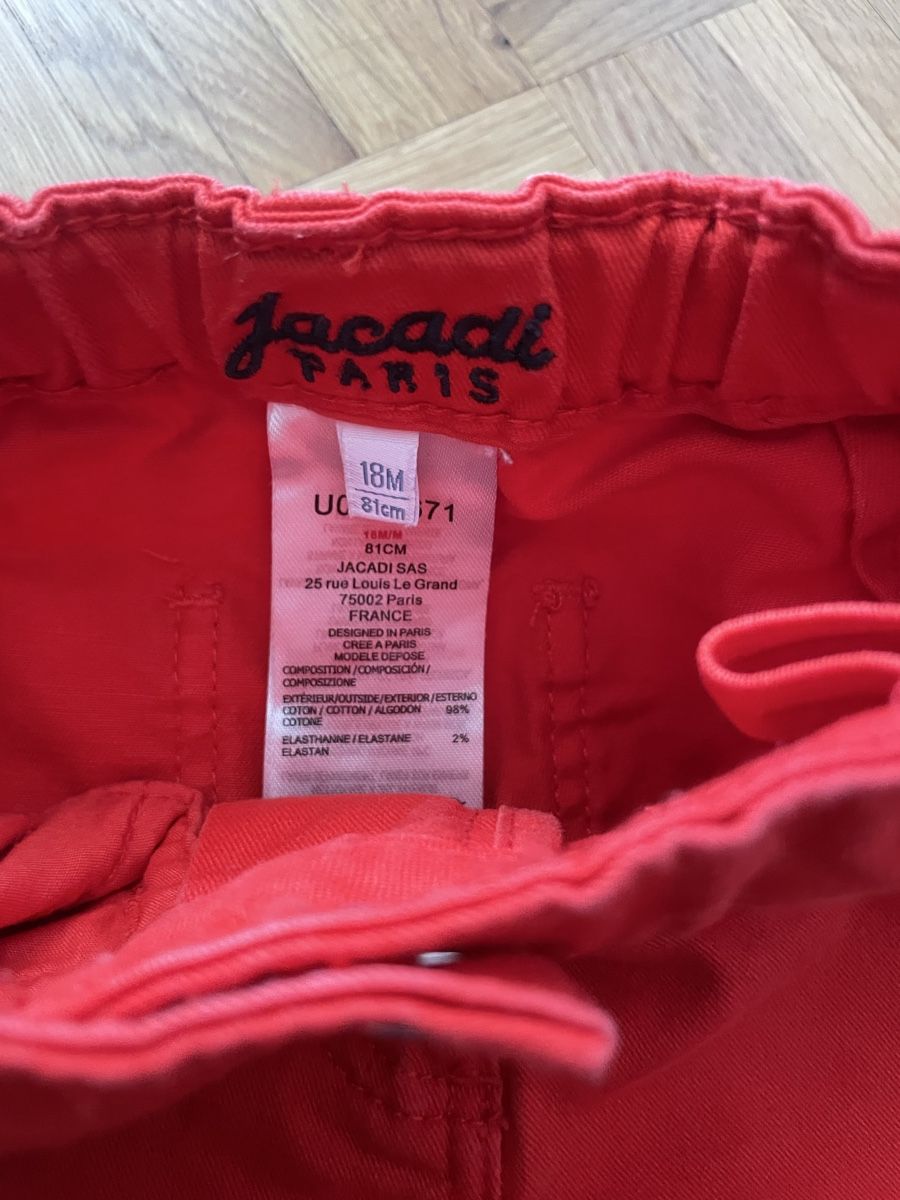 Jacadi Pantaloni: Pantalon Jacadi rouge taille 18 mois – Nuovo (secondo la descrizione) da Versoix venduto da Pti-pois 2