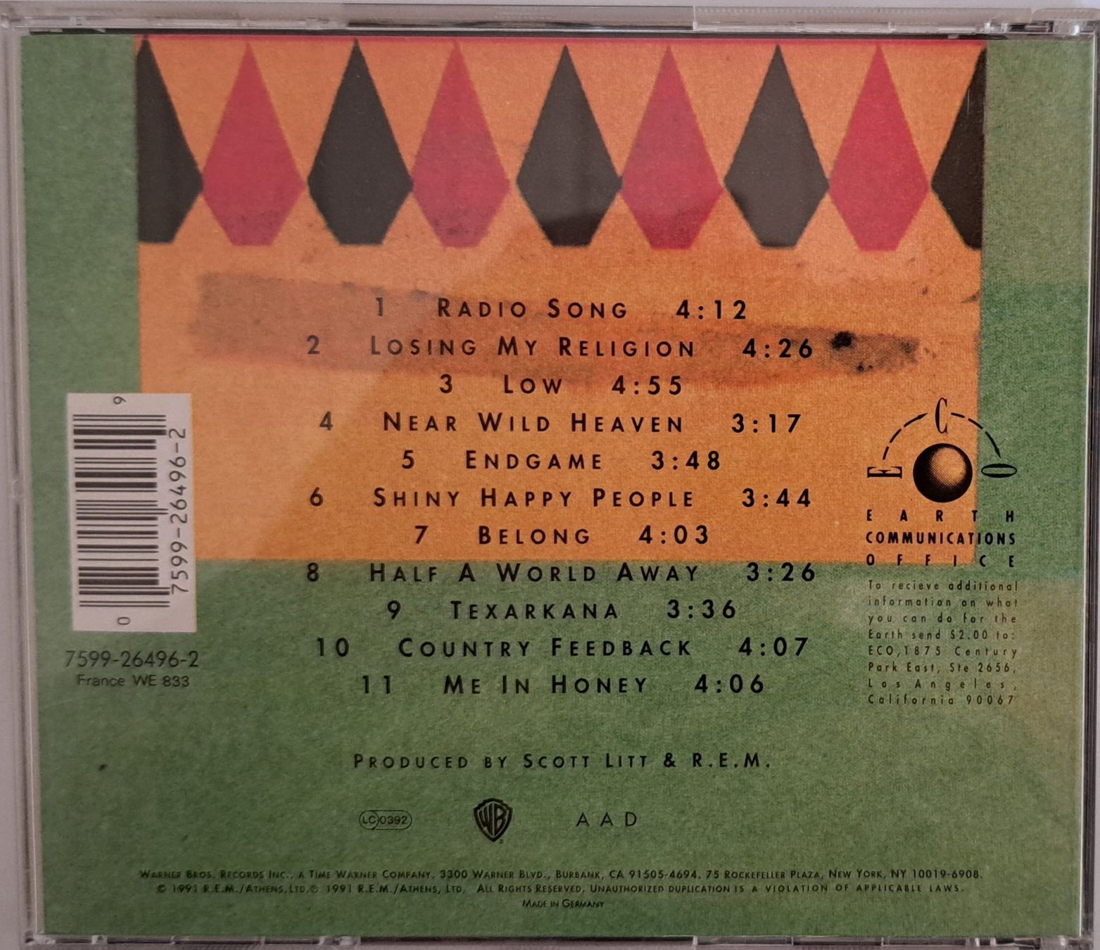 CDs: R.E.M.- Out of Time – Gebraucht aus Tenniken von mik_6mxg 9