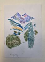 Walter Ropélé 1934 Orig. Oelkreide/Papier handsig. 21cmx15cm