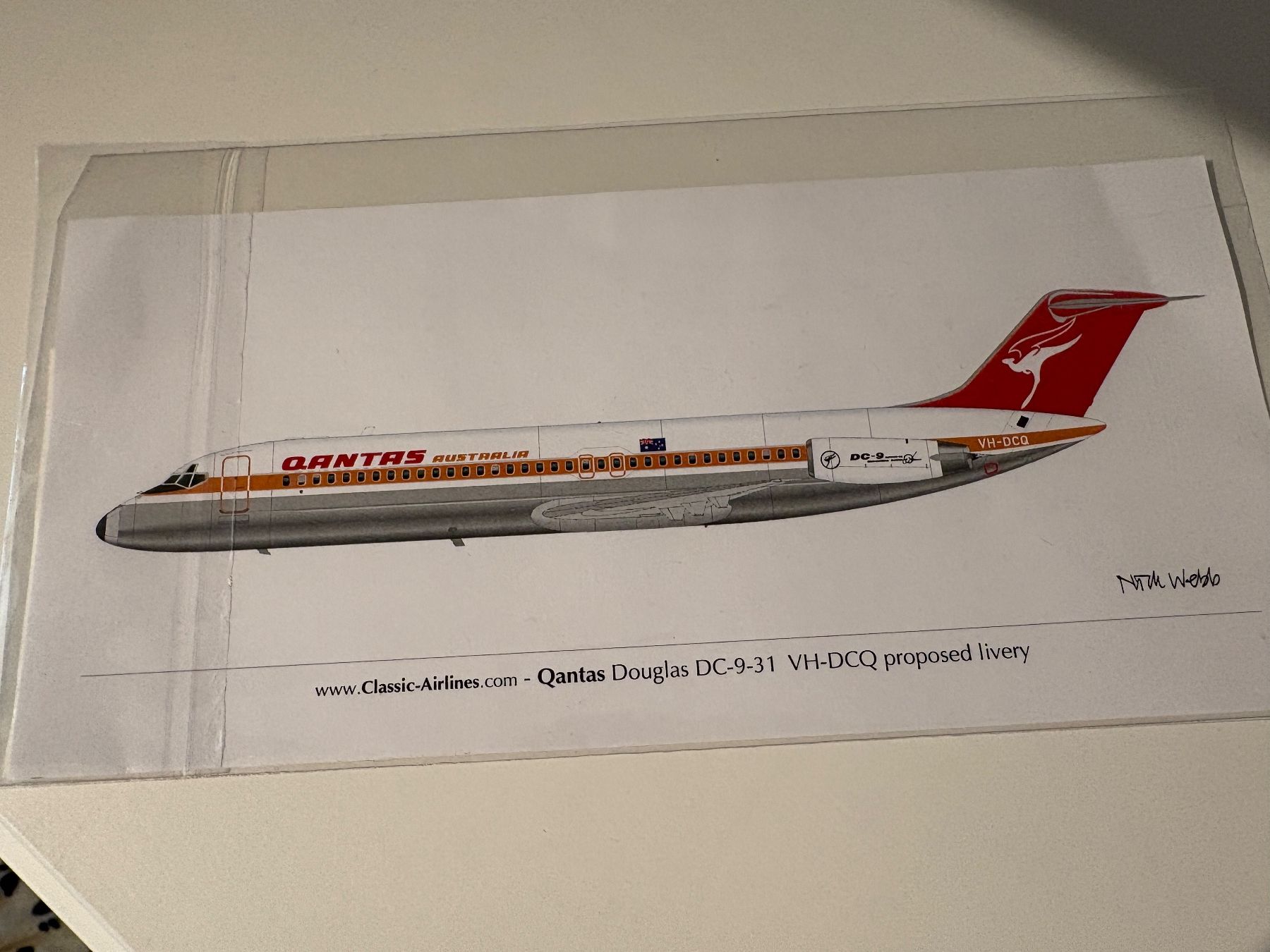Kit di modellismo & Modellini statici: 1/144 DOUGLAS DC-9-31 QUANTAS DECALS – Usato da MÜHLEDORF/SO venduto da tru_wsv8