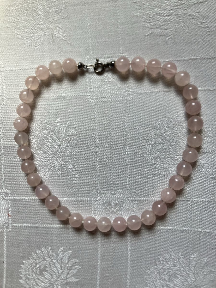 Catenine: Kette Rosaquarz Kugeln – Usato da Lyss venduto da Punktum01