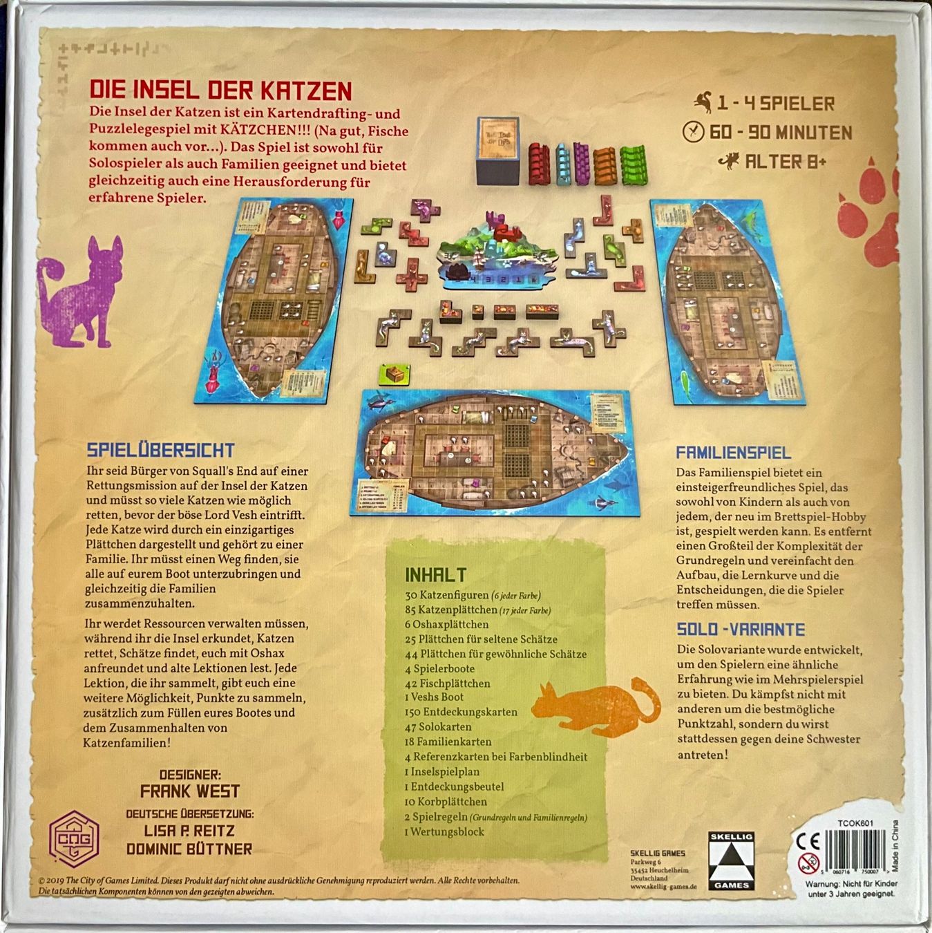 Giochi: Insel der Katzen inkl. Erweiterung – Usato da Zürich venduto da Goodsound 1