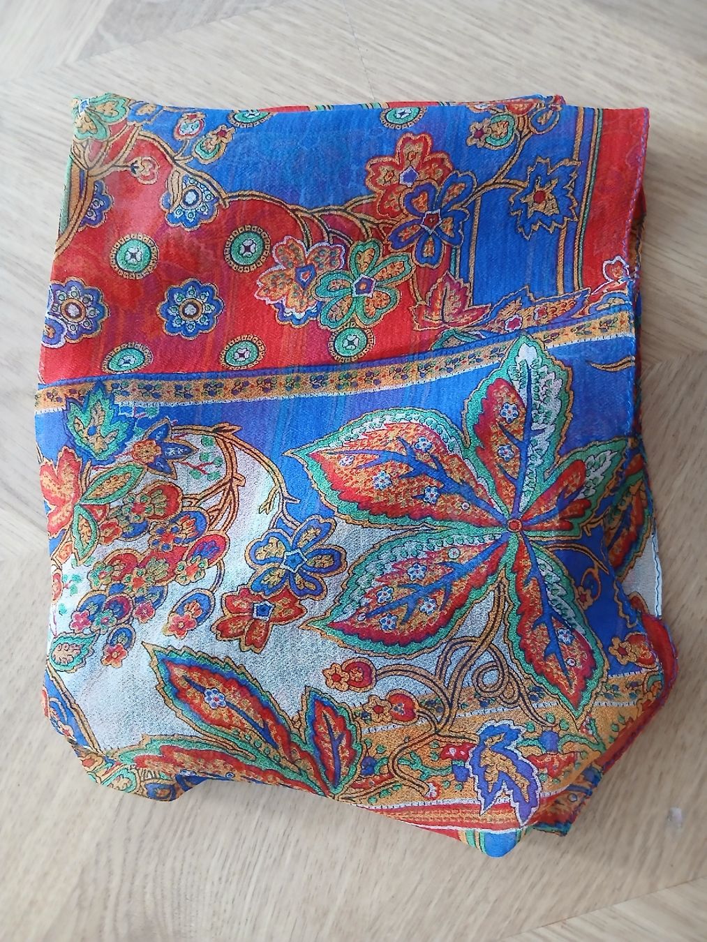 Foulards, Tücher & Schals: Fabiani Vintage scarf silk blue red – Neu (gemäss Beschreibung) aus Wil SG von tre_g2l7 5