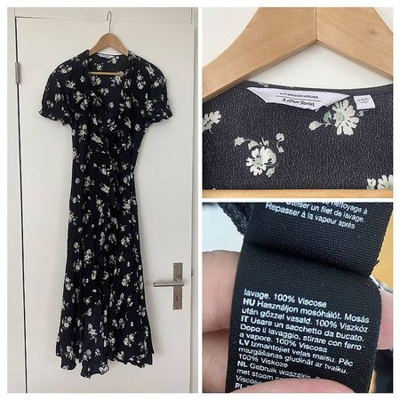 Schwarzes Wickelkleid von & other Stories