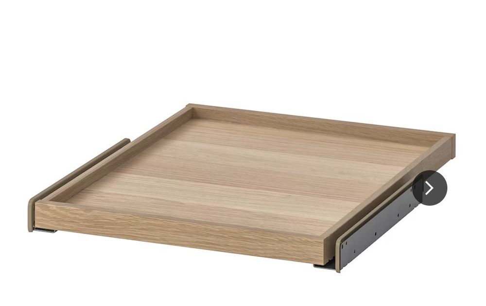 IKEA KOMPLEMENT Plateau Coulissant 50 X 58 Cm - Gris Foncé - Pour Rangement Dressing Ou Garde-robe