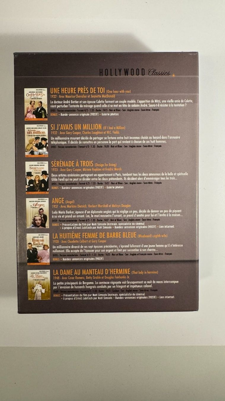 Tutti i DVDs: Ernst Lubitsch - 6 Films DVD Collection – Usato da Fribourg venduto da SebDelCH 1