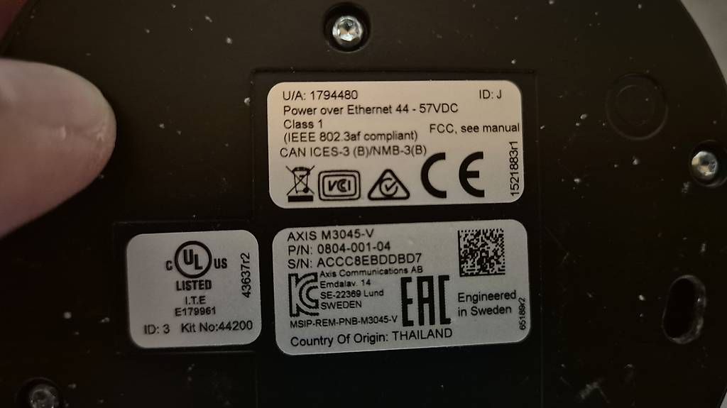 Axis Sistemi d'allarme: AXIS M3045-V 1080p Remote – Usato da Hohenrain venduto da Sven848 1