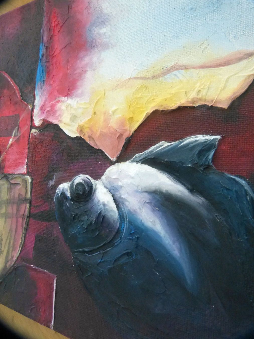 Grafiken & Lithographien: Gemälde "Auftauchender Fisch" – Gebraucht aus Dietikon von immortal-stars 2