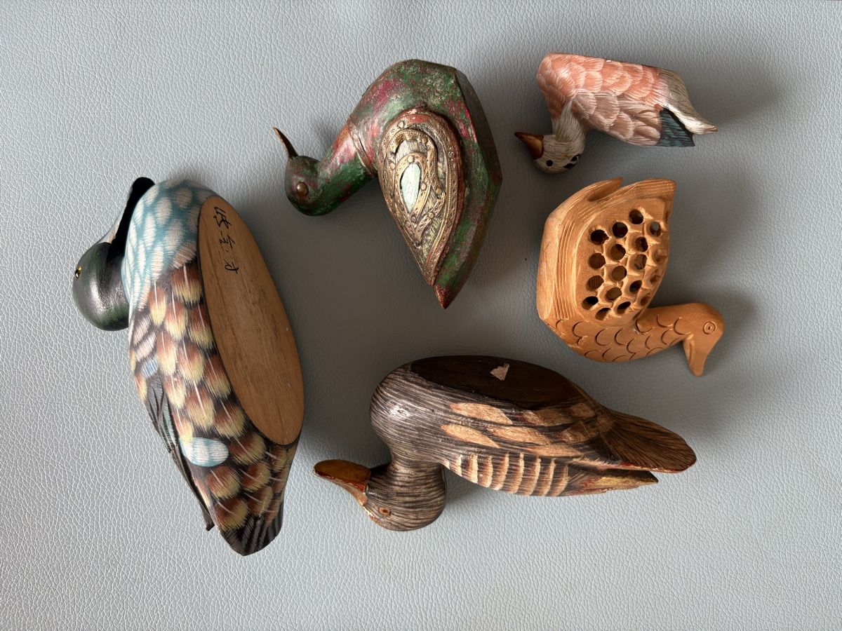 Statuette: Drei Enten, Holzfiguren, plus 2 Gratis – Usato da Uster venduto da ustemer 1