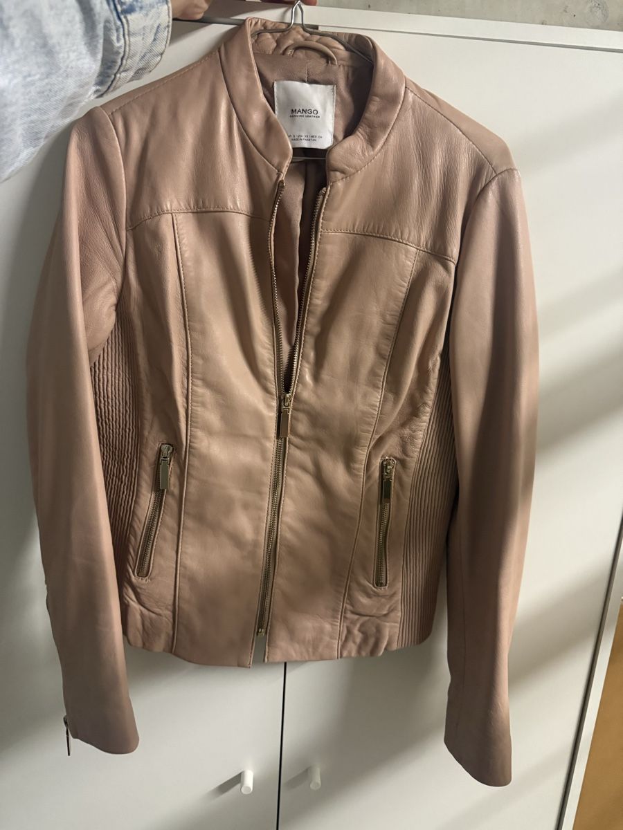 Mango Giacche: Mango leather jacket light pink size S – Usato da Basel venduto da zestrila 1