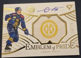 HCD Chris Egli  Emblem of Pride Gold Signed 02/15