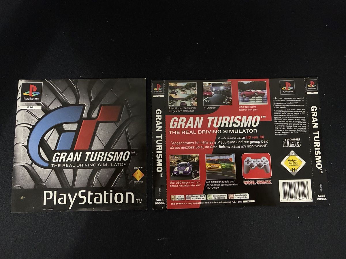 Sony Giochi: Copertina e retro Gran Turismo PS1 – Nuovo (secondo la descrizione) da Taverne venduto da nad02026