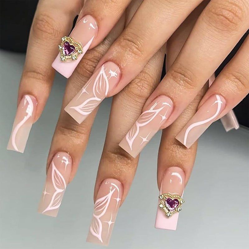 Unghie finte: Nail Tips Square Large Fullcover Press-On – Nuovo e nell'imballaggio originale da Riffenmatt venduto da Nail_Art_Outlet