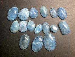 💙✨ 16 wunderschöne Aquamarin Anhänger Set