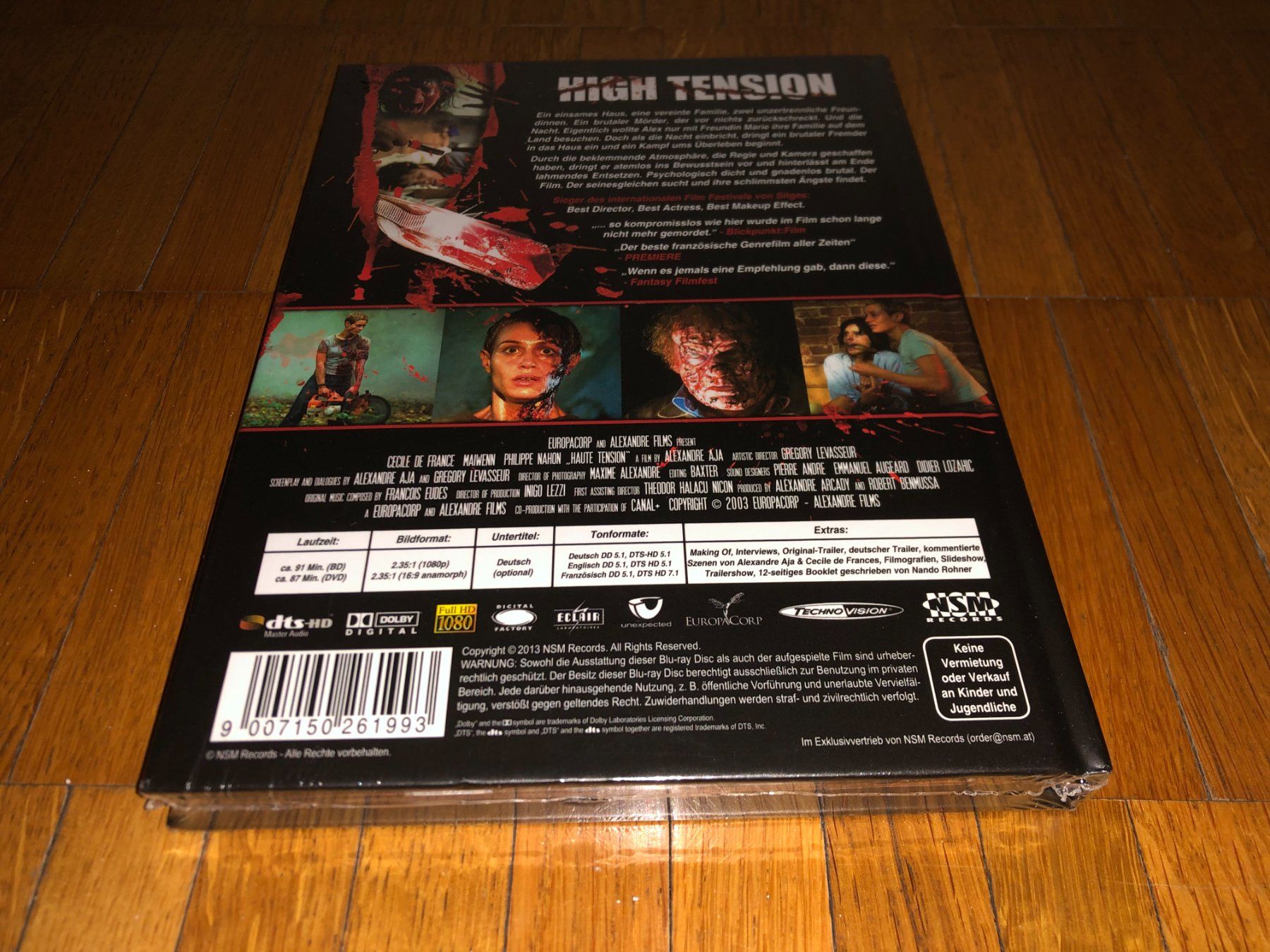 Alle DVDs: High Tension - MEDIABOOK - NSM - B - UNCUT – Neu und originalverpackt aus Basel von havsok 1