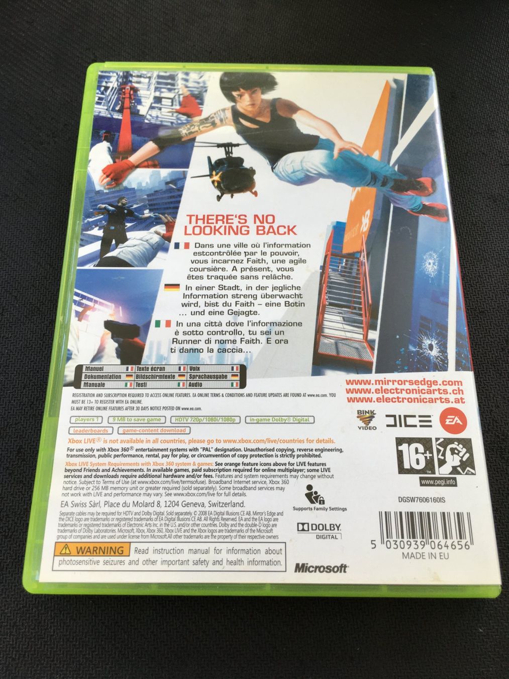 Microsoft Spiele: Mirror's Edge - Xbox 360 – Gebraucht aus St.Gallen von sjosjo 1