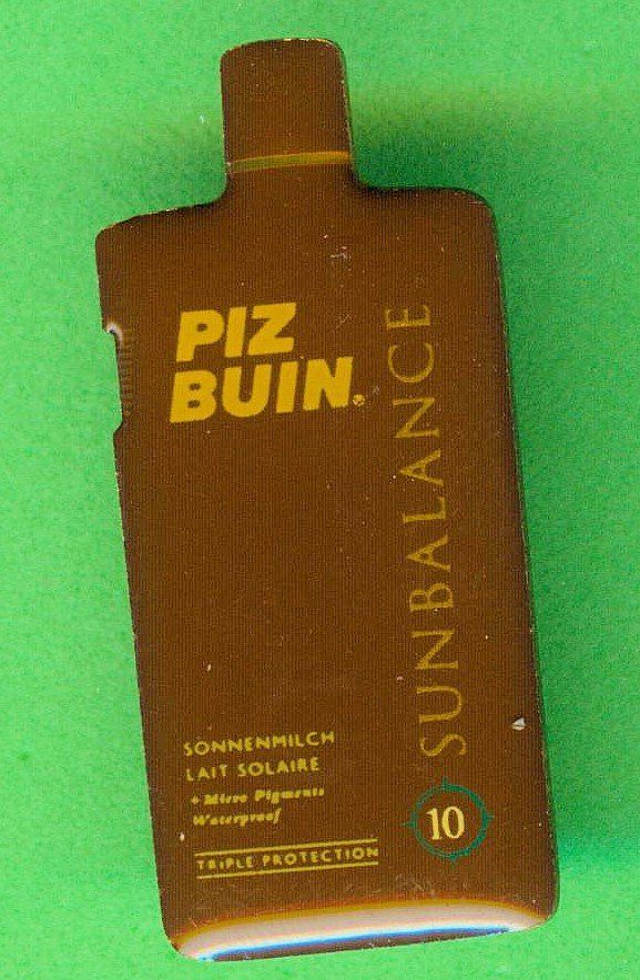 Plaketten & Abzeichen: PIZ BUIN  Sonnencreme – Gebraucht aus Winterthur von Sammleroase
