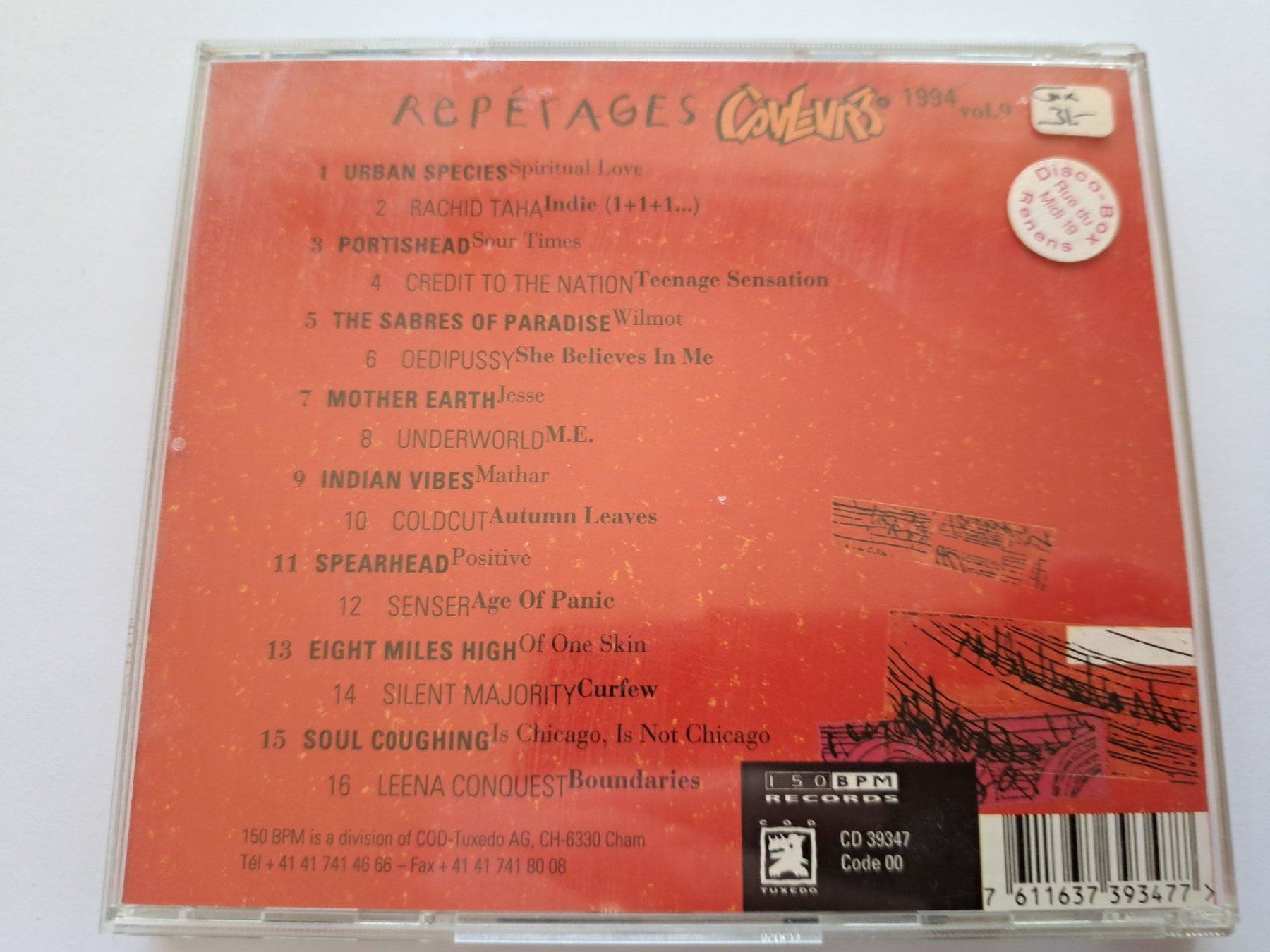 CD: Cd Couleur 3  Repérages volume 9 1994 – Usato da Pully venduto da bro_n52j 2