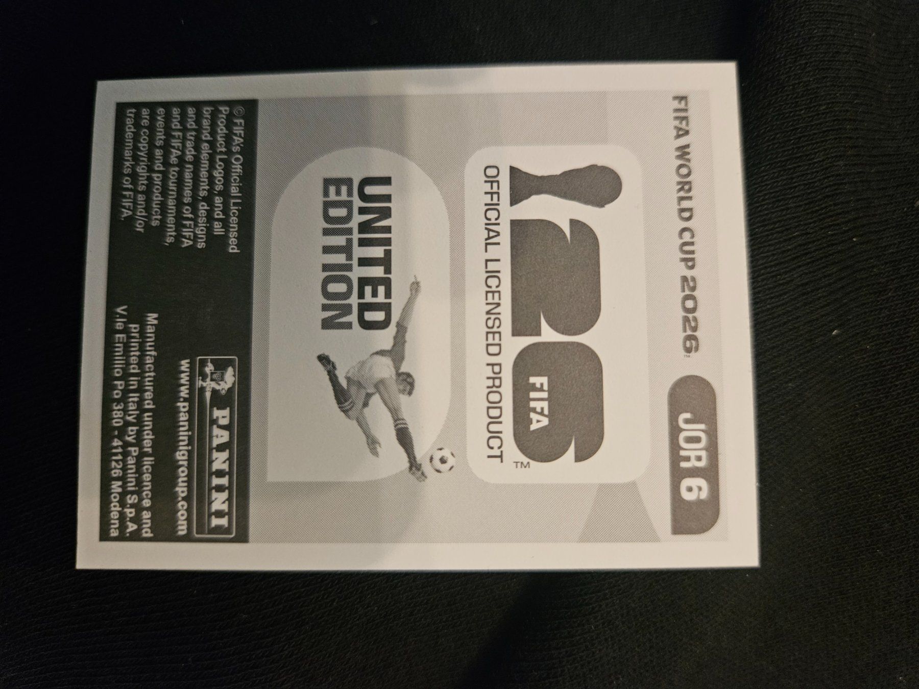 Panini Sammelbilder & Trading cards: JOR6 – Gebraucht aus Würenlingen von Dinli 1