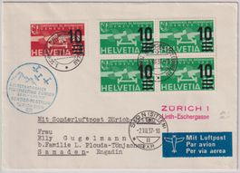 Brief Flugmeeting Zürich 1937