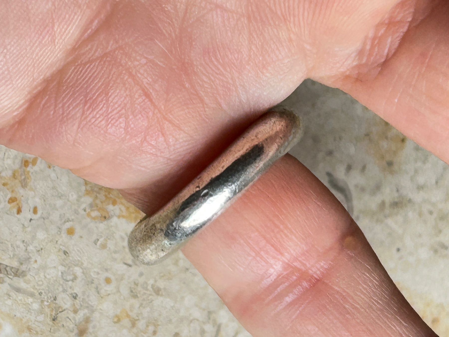 Anelli: Silberring Designer Snake 2 Kerben (grösse 49) – Usato da Laufen venduto da Bellebellezza 3