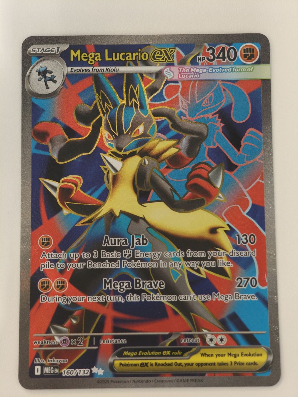 Pokémon Carte collezionabili: Mega Lucario EX 160/132 EN – Nuovo (secondo la descrizione) da Therwil venduto da Cordachu_Trade