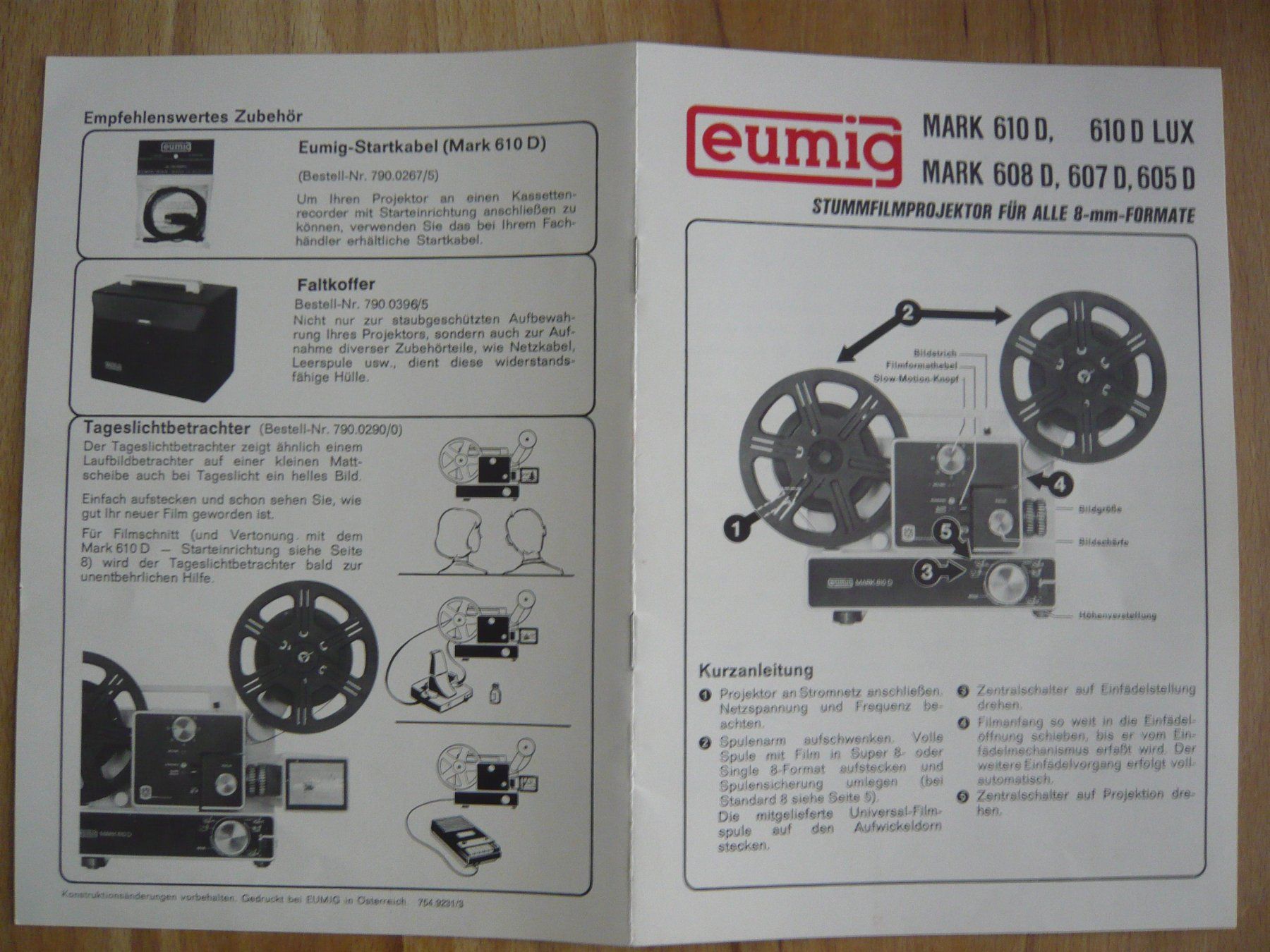 Home Cinema: Eumig MARK 610D Stummfilmprojektor – Usato da Winterthur venduto da Cajun 5