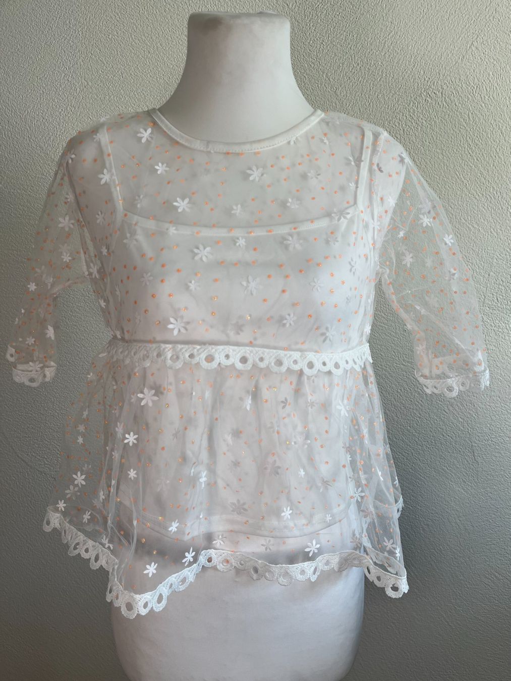 Camicette: Bluse mit Blumen, Gr. S/M, NP 59.- – Nuovo e nell'imballaggio originale da Interlaken venduto da Jasmin_Flower