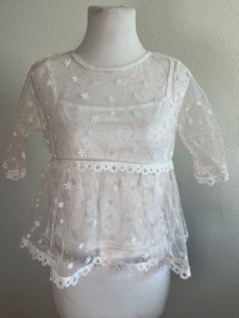 Bluse mit Blumen, Gr. S/M, NP 59.-