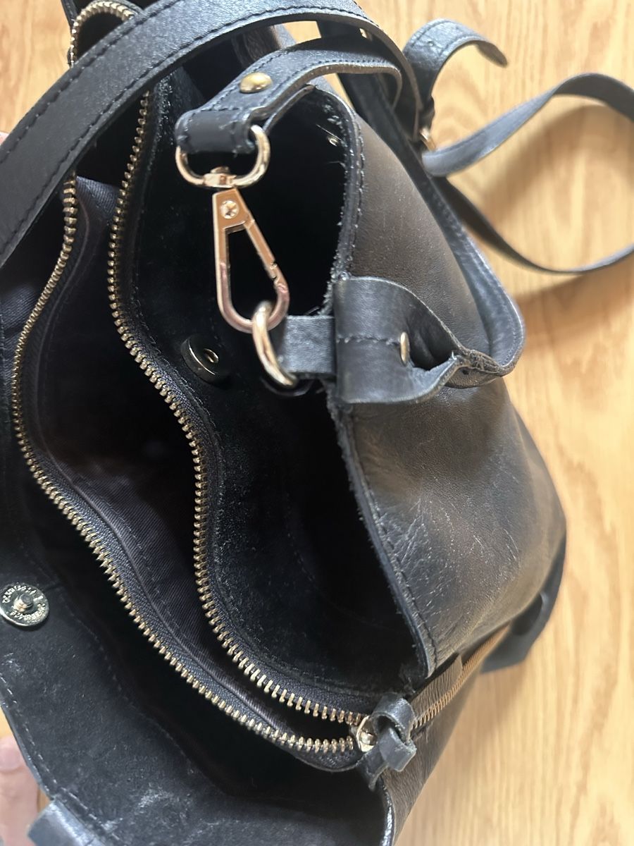 Borse da donna: Schwarzes Ledertasche – Usato da Münsingen venduto da Secondhand89 4