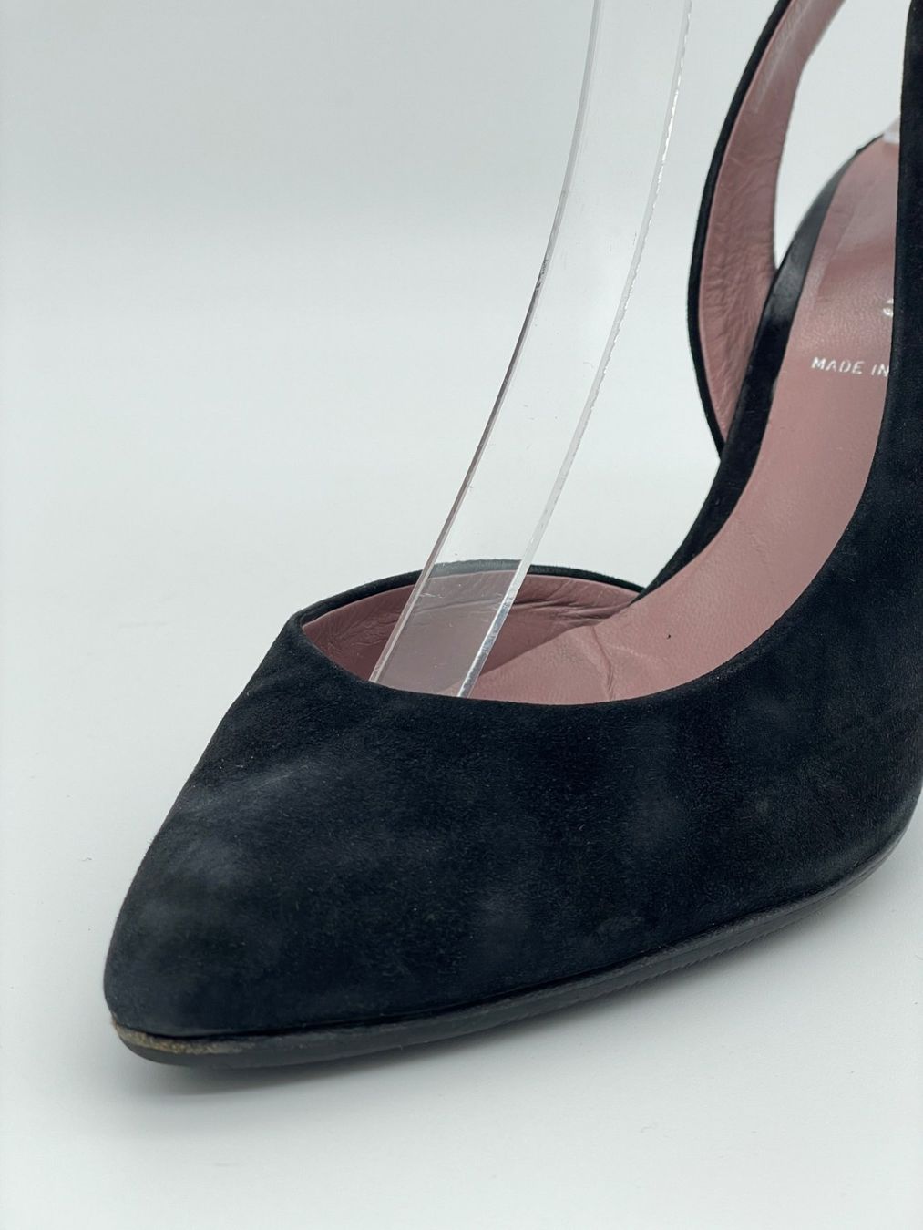 Miu Miu Scarpe da donna: Miu Miu Suede Pointed-Toe Slingback EU 36.5 Schwarz – Usato da Zürich venduto da shoe_shop 5