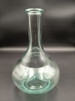 Glasvase bauchig transparent gebrauchter Zustand