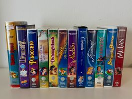 12 zeitlose Disney Klassiker auf original VHS (PAL) Kassette