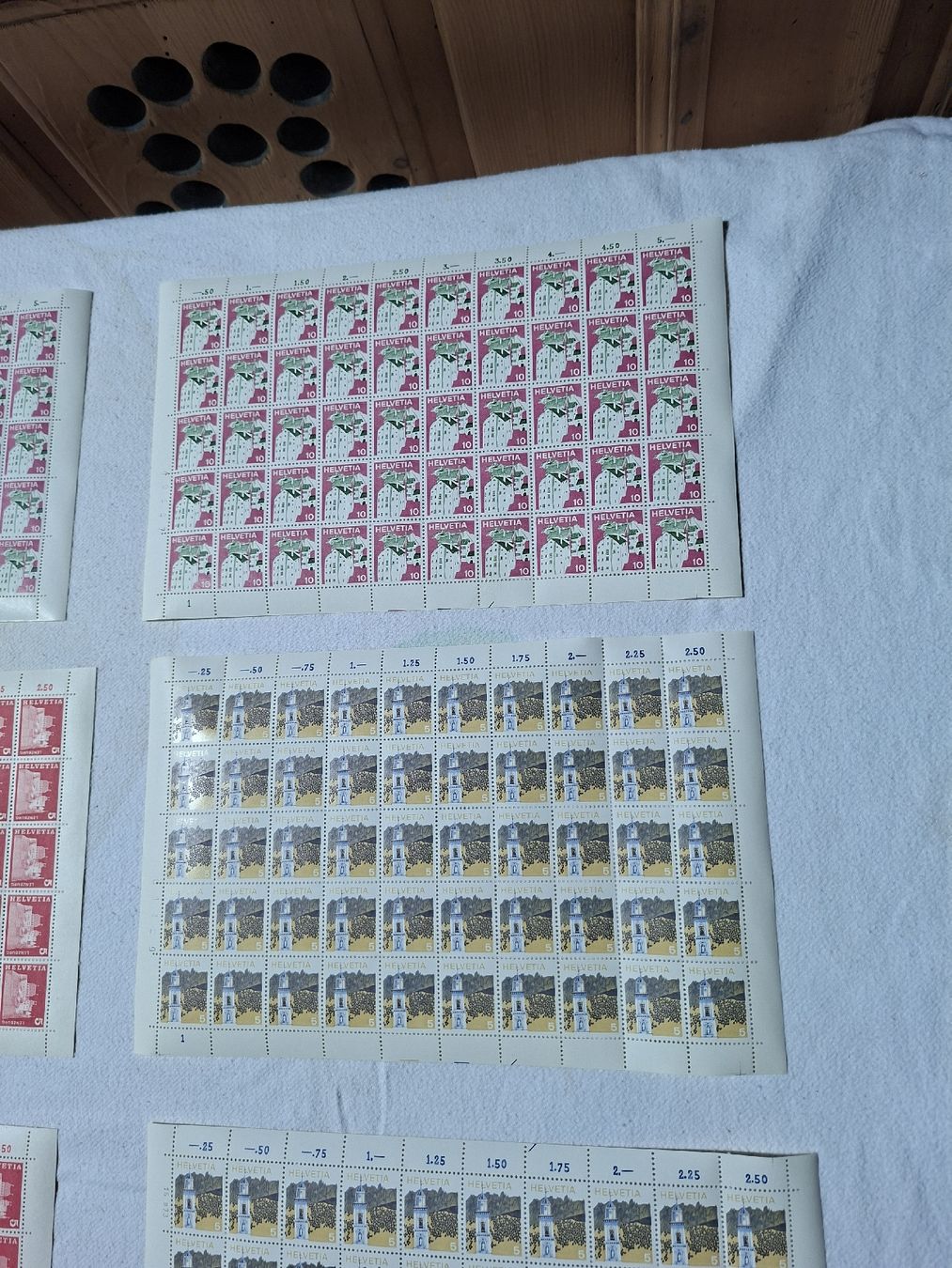 Alle Briefmarken: 6 Bogen/Teilbogen mit Ersttag Stempel – Neu (gemäss Beschreibung) aus Masein von Vintagericcardo 2