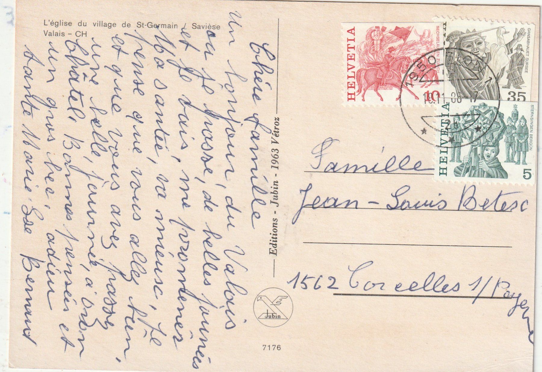 Cartoline postali: St. Gamian VS – Usato da Lumbrein venduto da made02 1