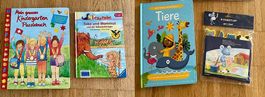 3 Kinderbücher und Stempelset Bauernhof