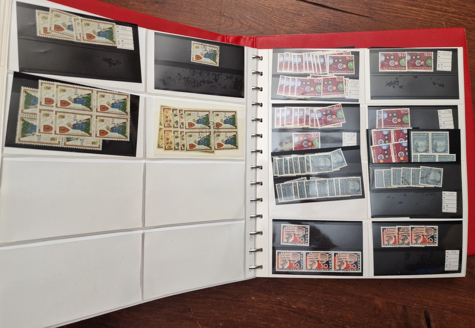 Alle Briefmarken: MEGA Lagerbuch FL 353-477 ** & o / einzel & 4-er Blocks + – Gebraucht aus Aesch LU von briefmarken.uray 3