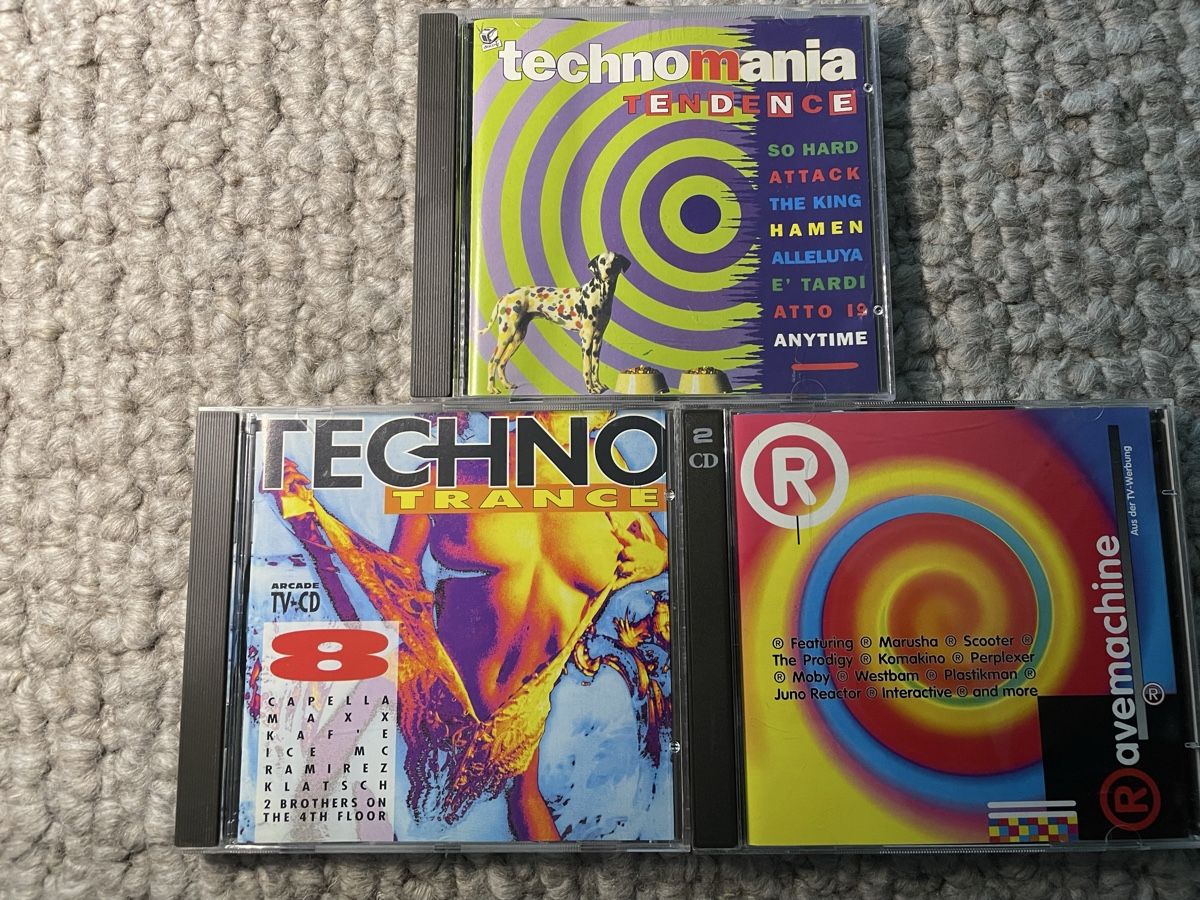 CD: Technomania Tendence / Techno Trance 8 / Ravemachine – Usato da Reinach AG venduto da trigger7811
