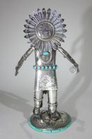 Sunface Silber-Kachina Navajo Indianer 1980