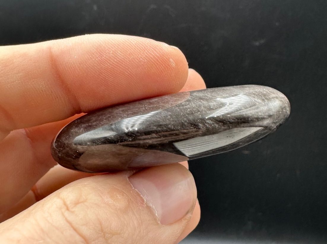 Minerali & Pietre curative: Silber Obsidian Handschmeichler Heilstein – Nuovo e nell'imballaggio originale da Männedorf venduto da Handschmeichler 2