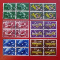 1949: Nr.291-296, TOP-Vierer-Blocks: ST.GALLEN, Kat: 200.-+