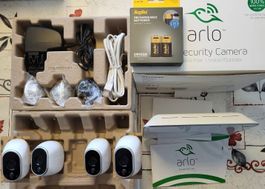 Set Arlo Smart Home 4 HD Kamera Gratis 8 Akku mit Originalv.