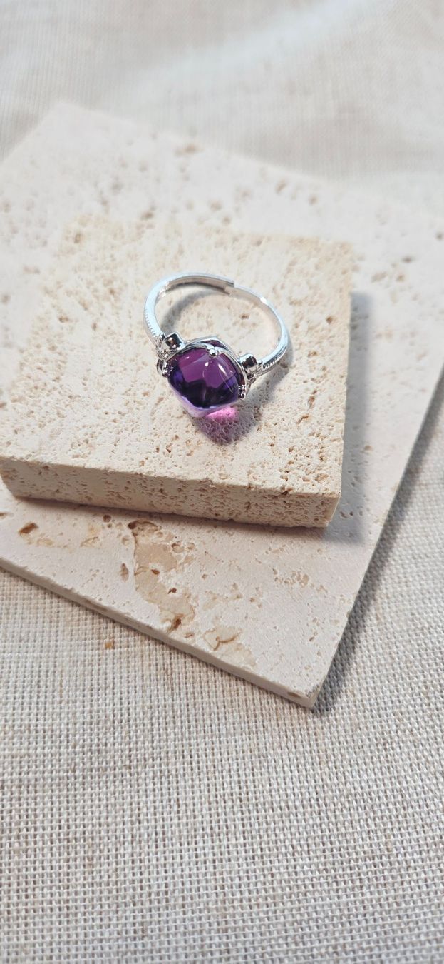 Anelli: NEW - S925 Amethyst Ring (Adjustable) – Nuovo (secondo la descrizione) da Zürich venduto da cin_wcf6 1