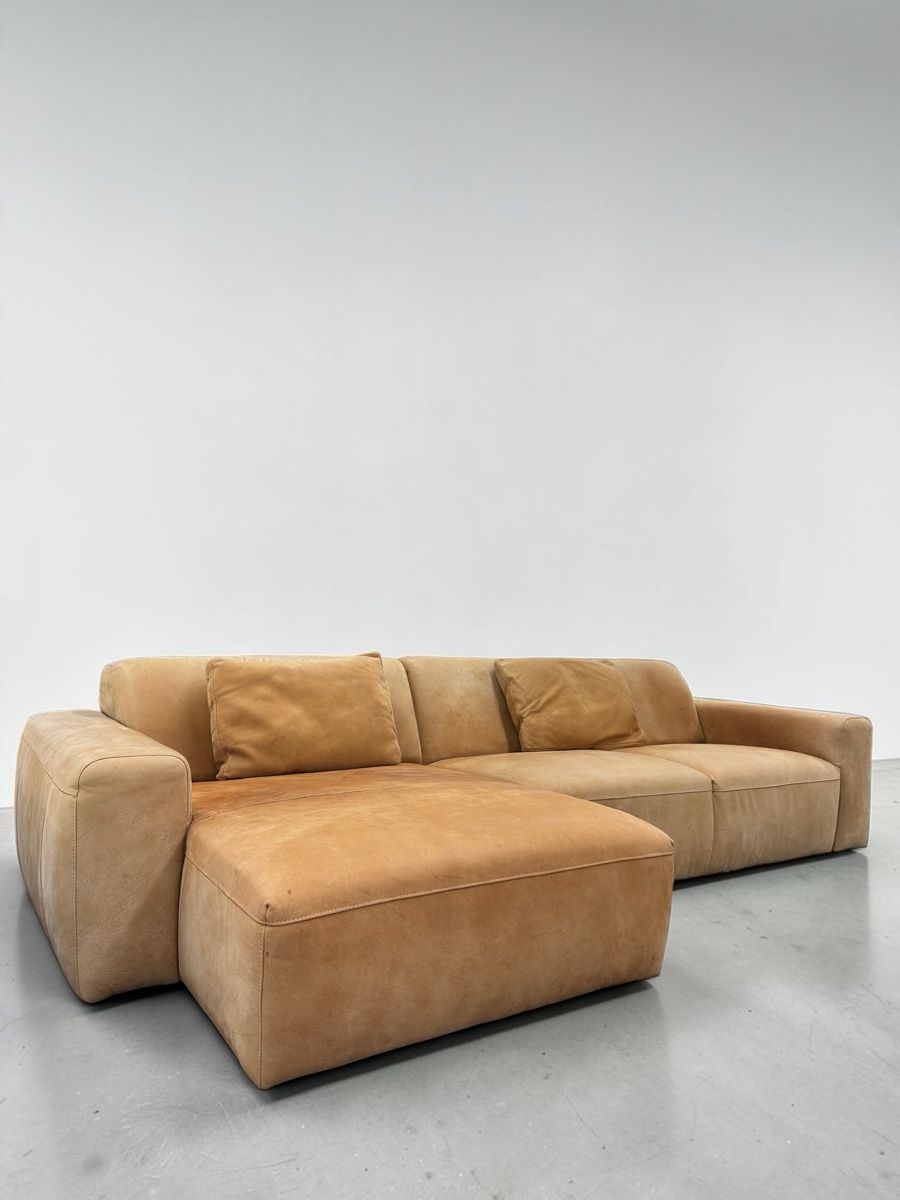 Sofas: Ecksofa, Vollanilinleder, Camel/Cognac – D'occasion à Bachenbülach par Sofalab.swiss 7