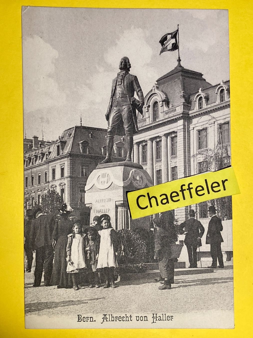 Ansichtskarten: 1925 Bern, Albrecht von Haller – Gebraucht aus Zürich von Chaeffeler
